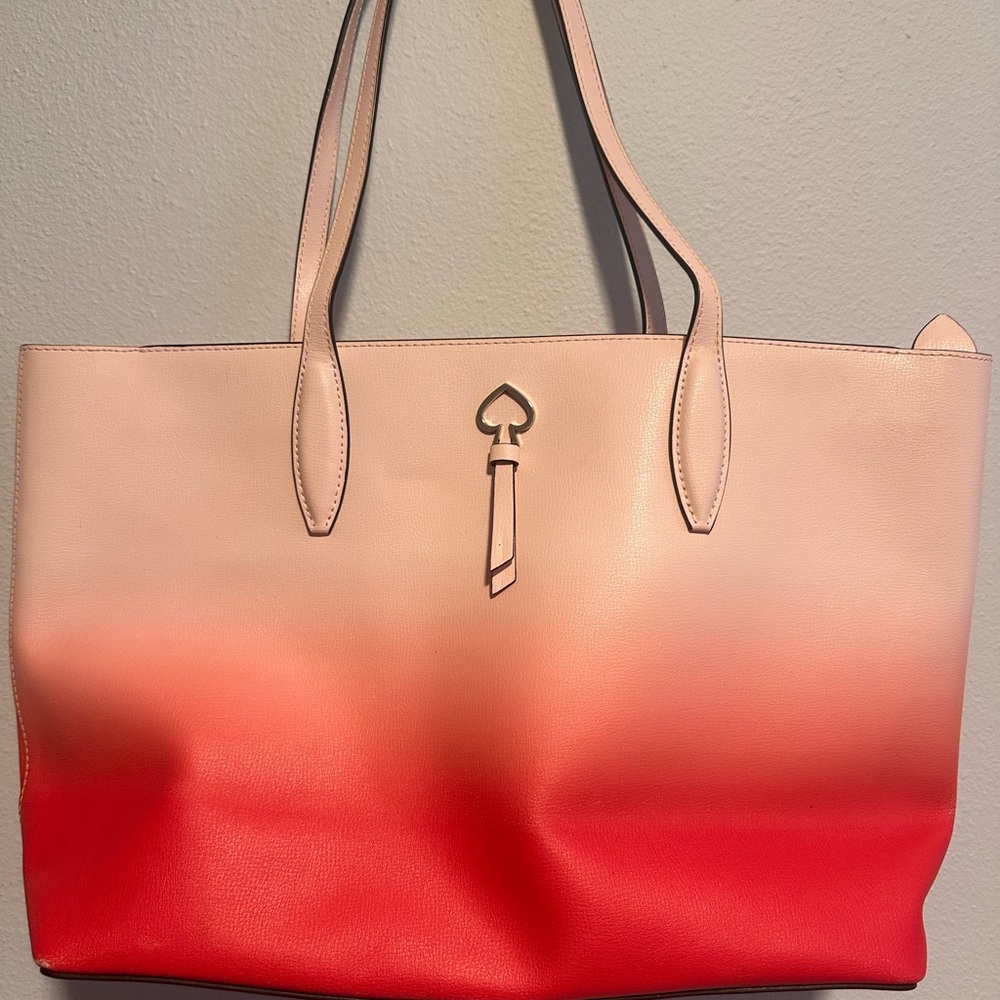 Kate Spade Blush and Coral Ombre Tote